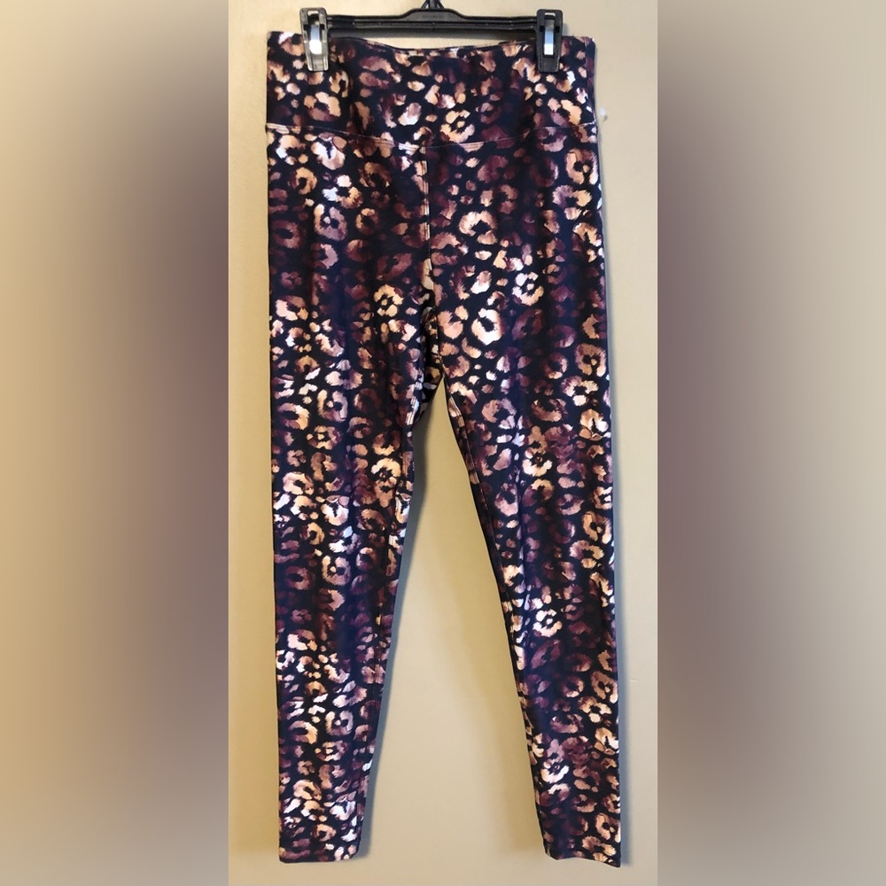 Kyodan Cheetah animal print pant leggings bottoms size small